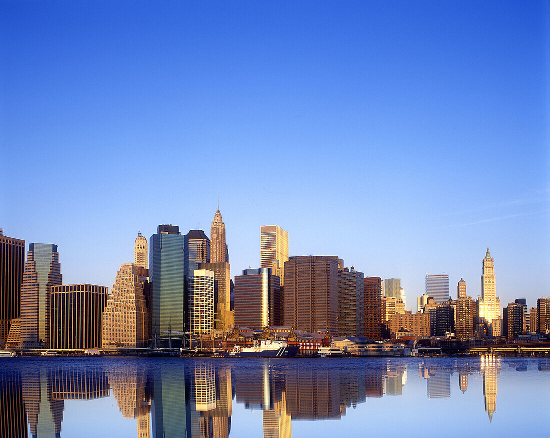 Downtown skyline, Manhattan, New York, USA