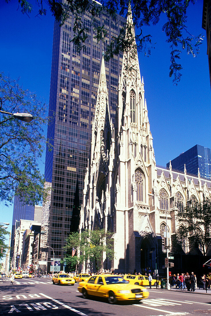Saint Patricks Cathedral, Fifth Avenue, Manhattan, New York, USA