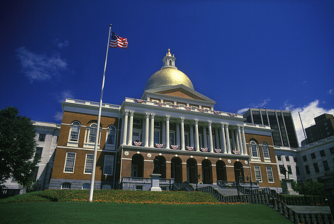 Massachusetts state house, Boston, Massachusetts, USA.