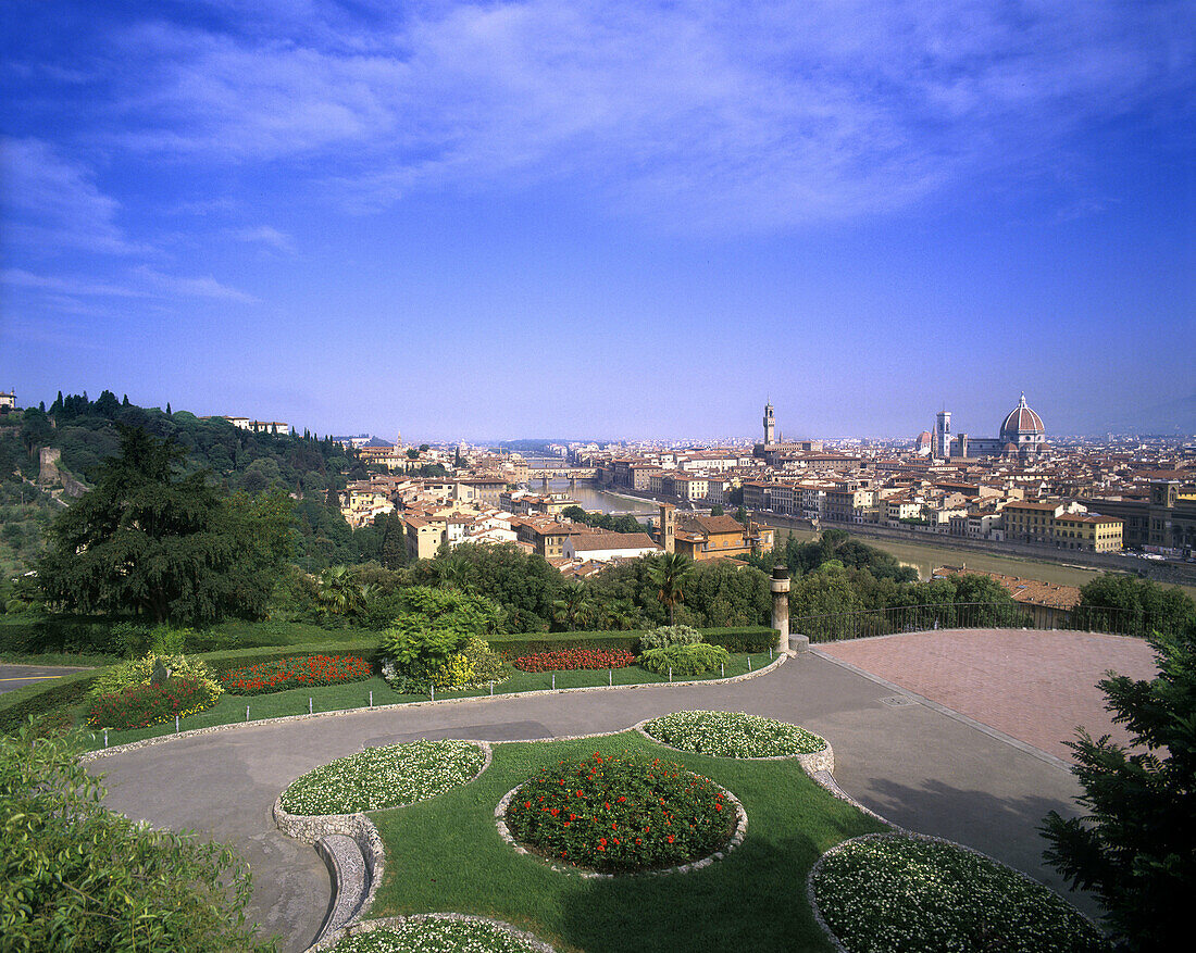 Michealangelo park, Florence skyline, Tuscany, Italy.