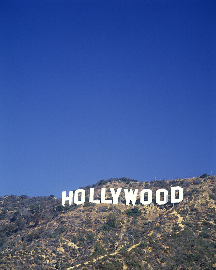 Sign, Hollywood hills, Los angeles, California, USA.