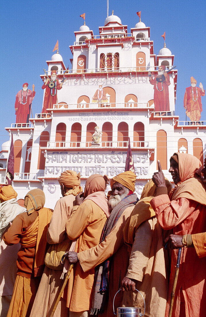 Hare Krishna Temple. Kumbh Mela. Allahabad. India.