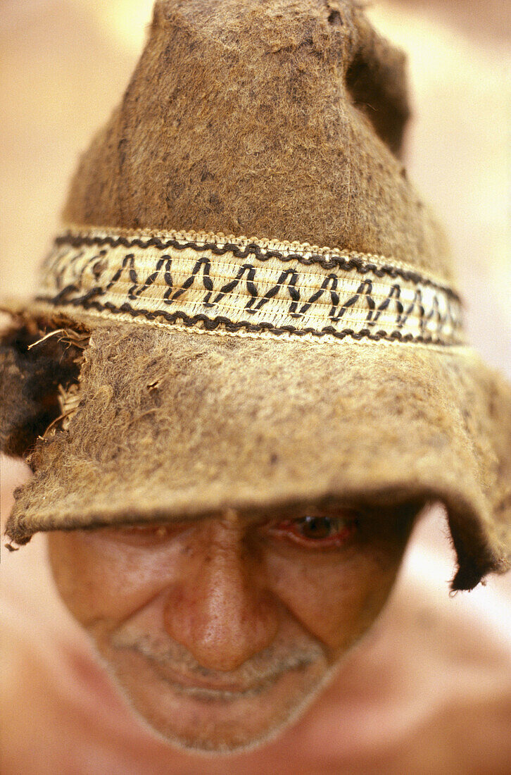 Man searching for gold. Serra Pelada, Garimpeiro, Amazon. Brazil.