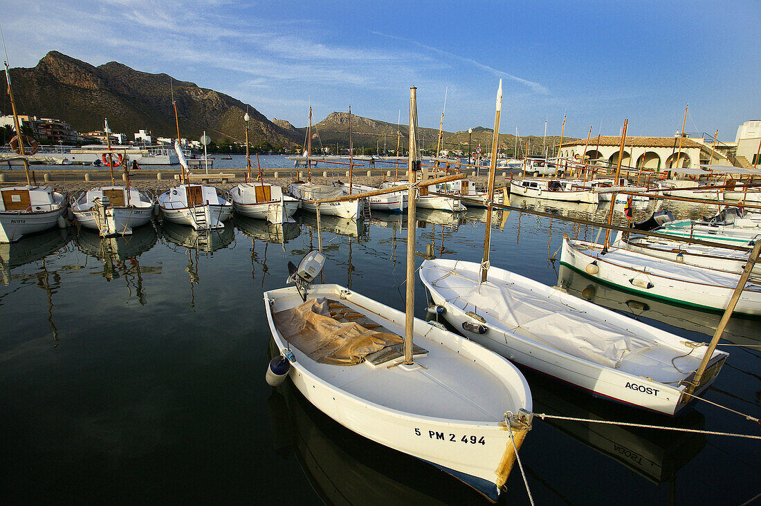 Fishing port, Alcudia. Majorca, Balearic Islands. Spain