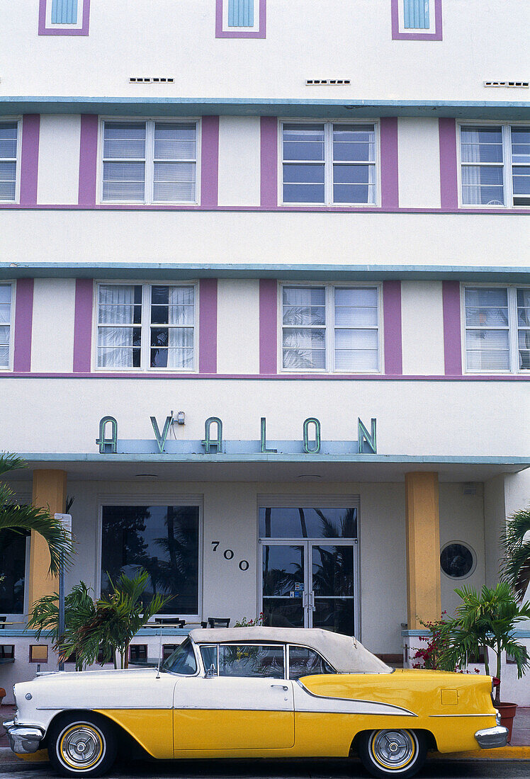 Art Deco building, Ocean Drive, South Beach. Miami, Florida. USA