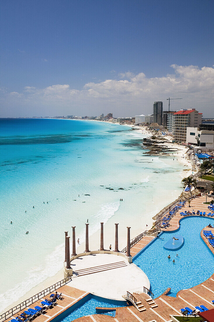 Hotels, Cancun. Quintana Roo, Yucatan Peninsula, Mexico