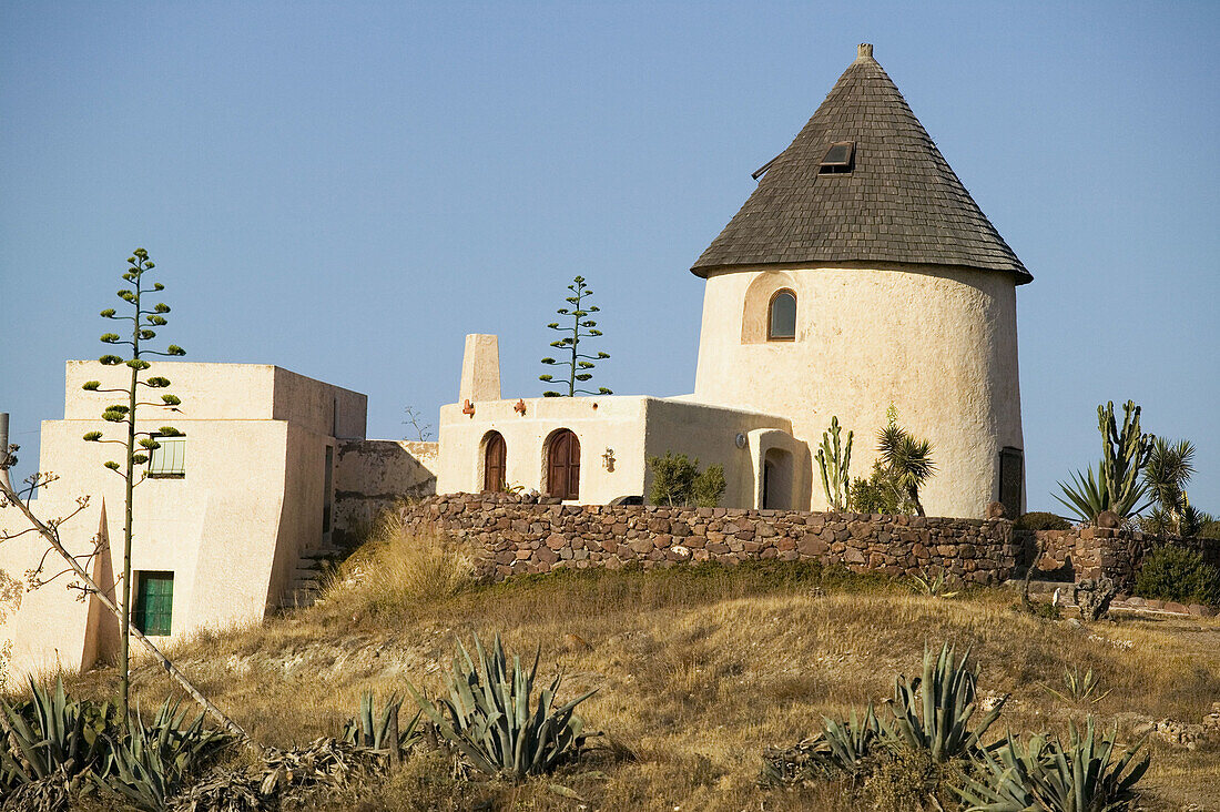 Windmill, Cabo de Gata-Níjar Natural Park. Almería province, Andalusia. Spain