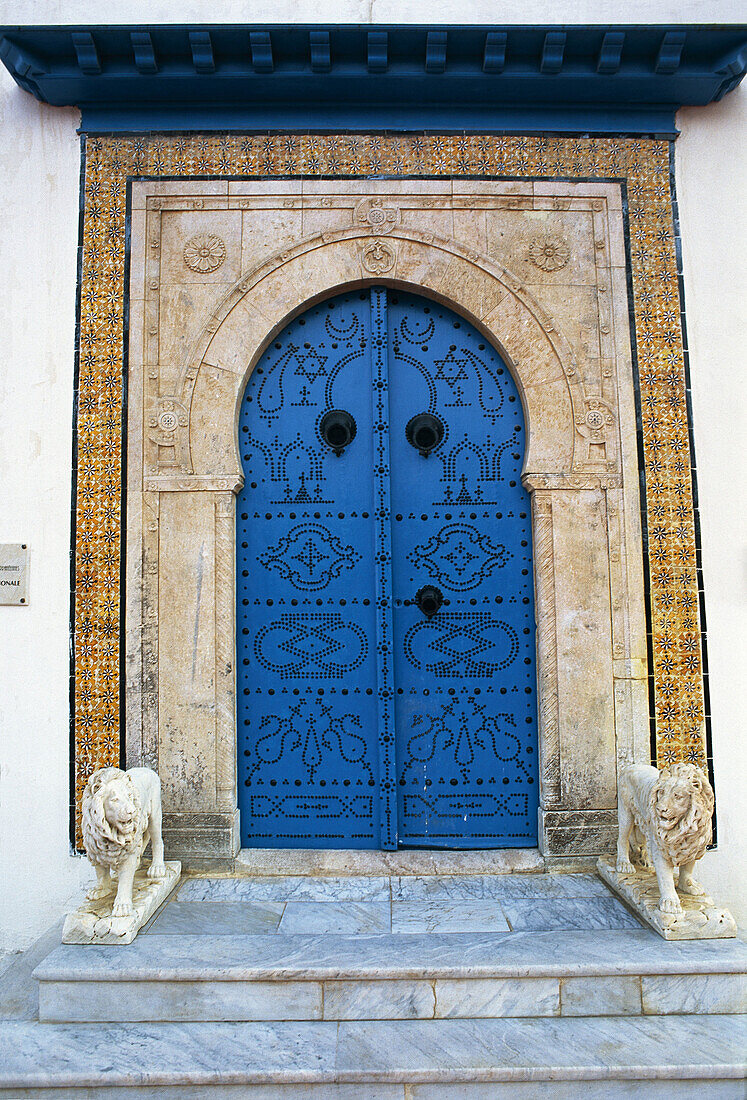 Blue door, Sidi Bou Said. Tunisia