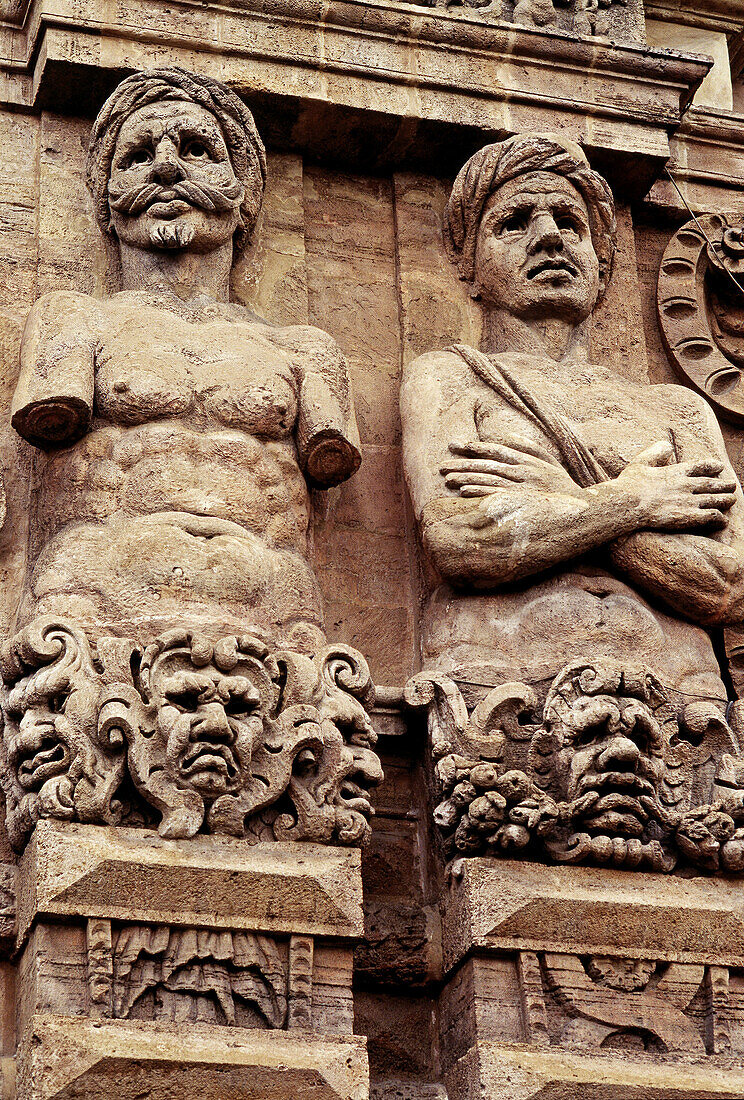Morish figures, Porta Nova, Palermo. Sicily. Italy
