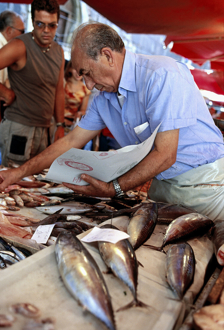 La Pescheria (fish market). Catania. Sicily. Italy