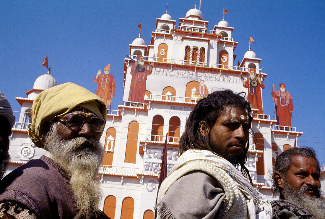 Pilgrims at Kumbh Mela Festival. Allahabad, Uttar Pradesh, India