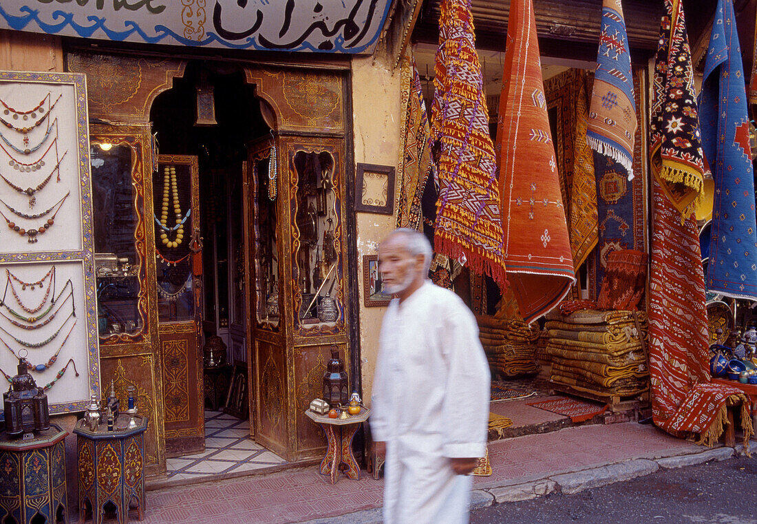 Street market at the Medina (old city), Marrakech. Morocco