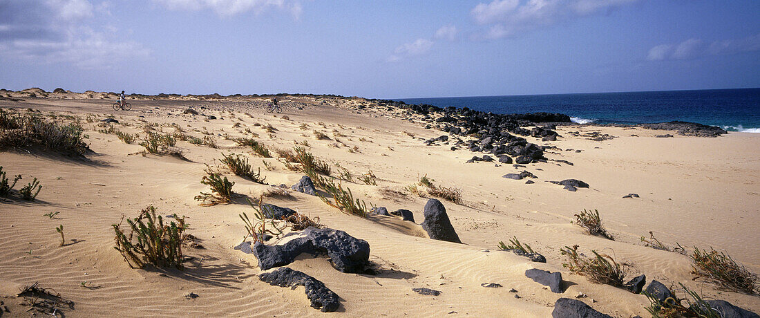 Las Conchas beach. La Graciosa island. Canary Islands. Spain