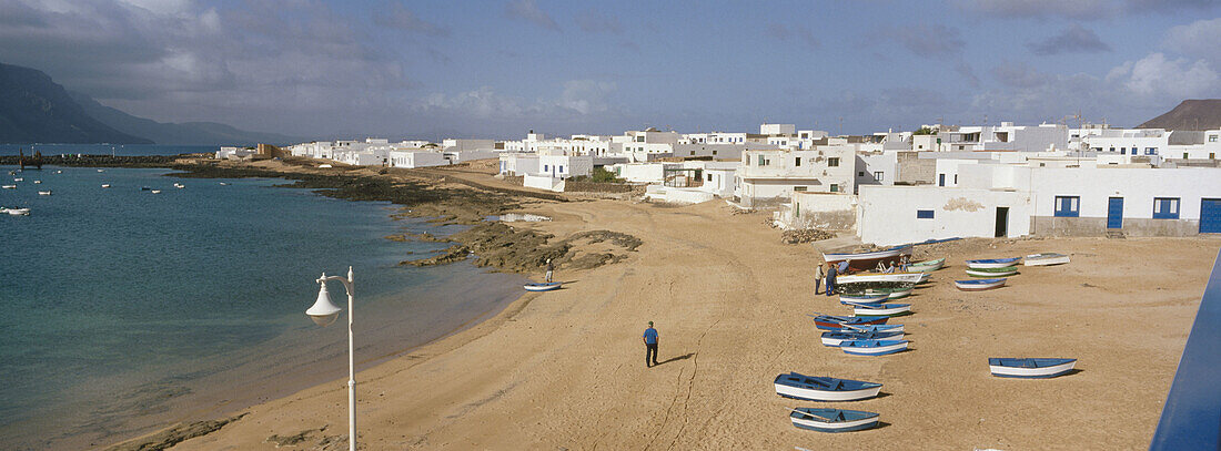 Beach. Caleta del Cebo. La Graciosa island. Canary Islands. Spain