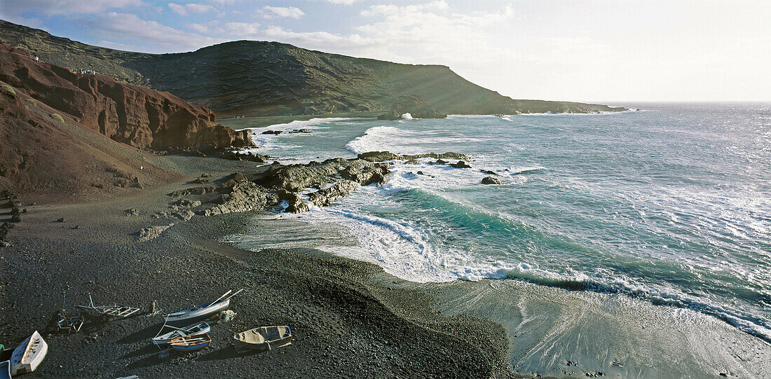 Fishers village. El Golfo. Lanzarote. Canary Islands. Spain