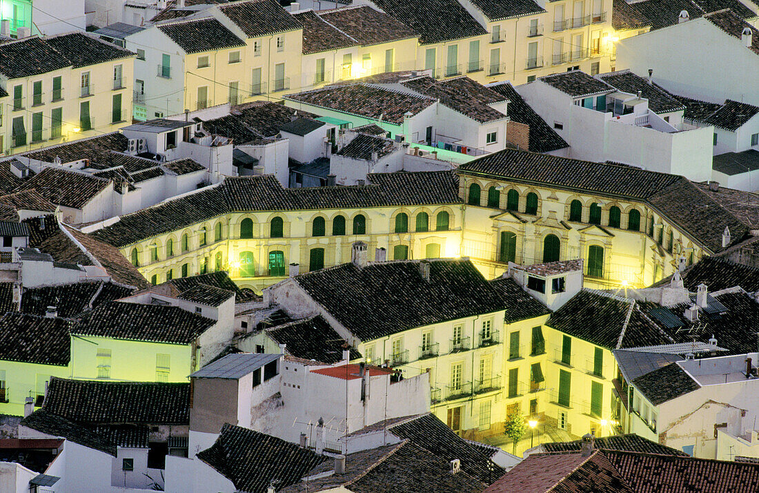 Octagonal square dating from 18th century. Archidona. Málaga province. Spain