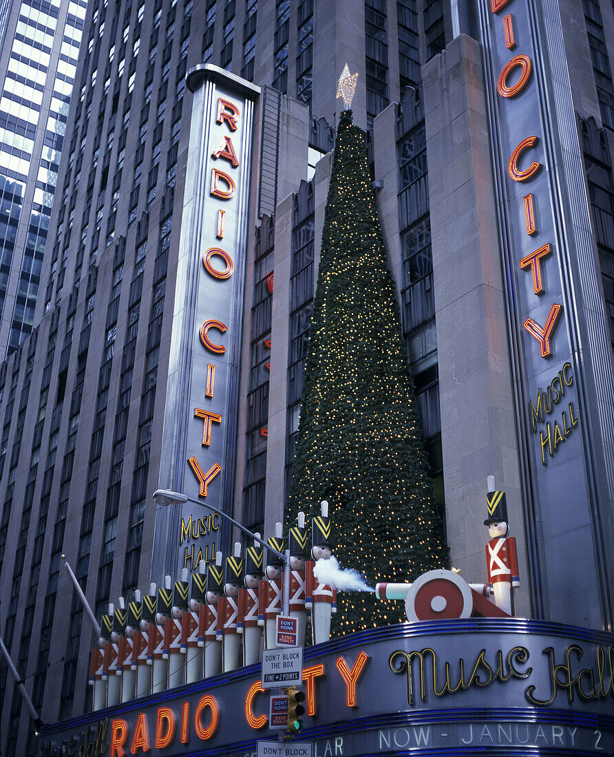 Christmas, Radio city music hall, Manhattan, New York, USA