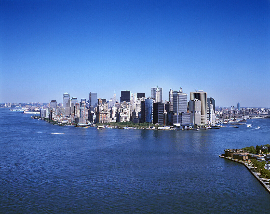 Downtown skyline, Manhattan, New York, USA