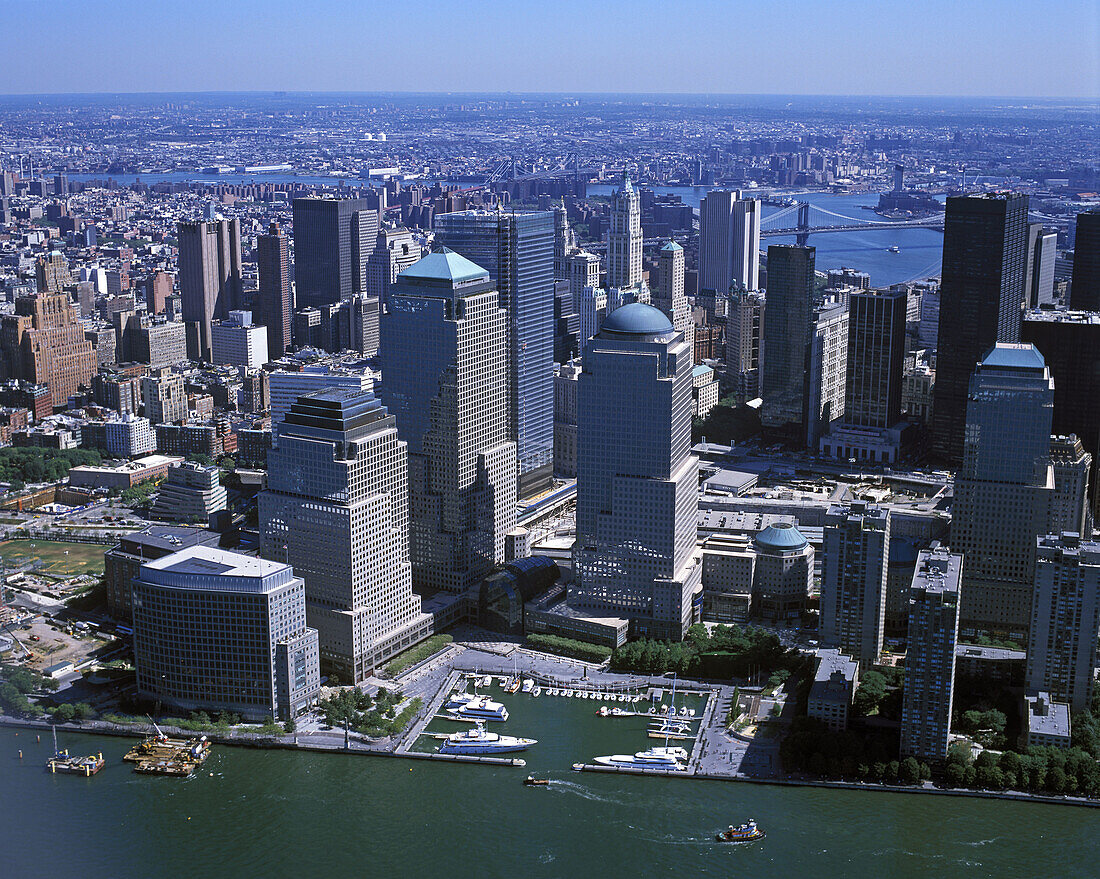 Downtown skyline, Manhattan, New York, USA