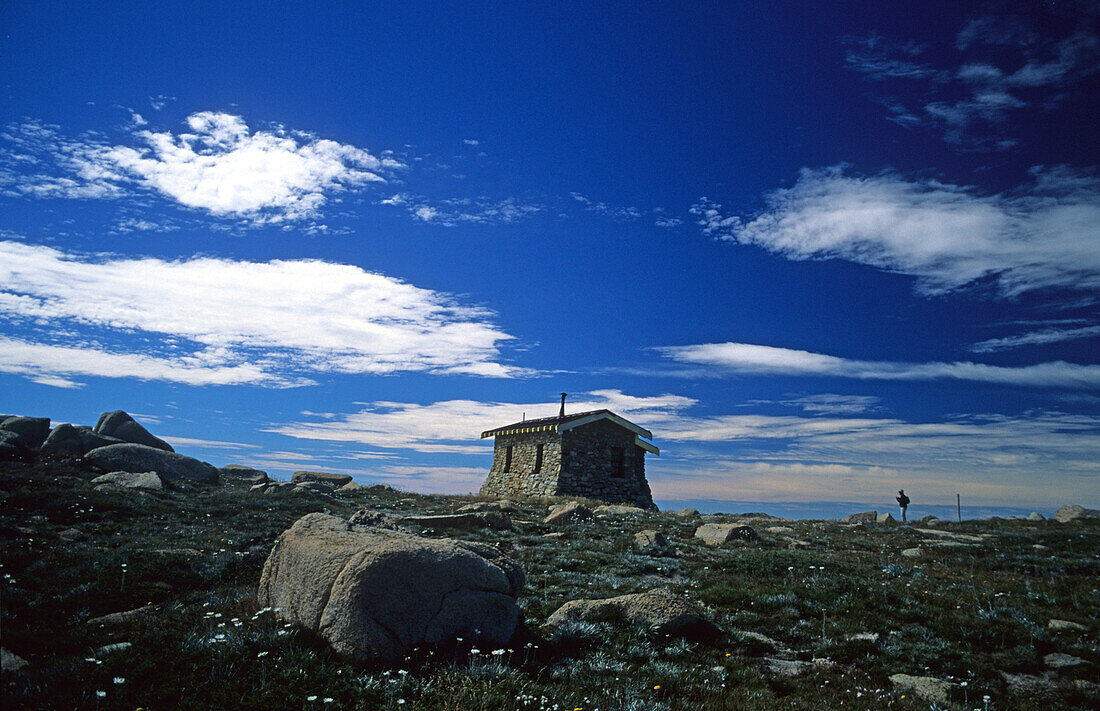 Seamans Hut nahe dem Mt. Kosciuszko, Kosciuszko National Park, New South Wales, Australien