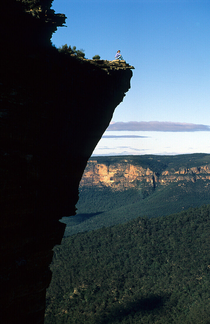 View into Grose Valley, Blue Mountains National Park, New South Wales, Australia