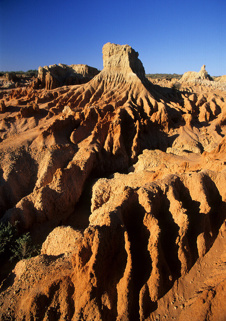 The eroded remnants of the Wall of China, an ancient sand dune, Mungo National Park, New South Wales, Australia