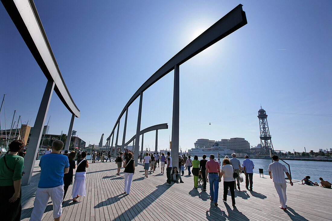 Hafen Rambla de Mar, Barcelona, Katalanien, Spanien