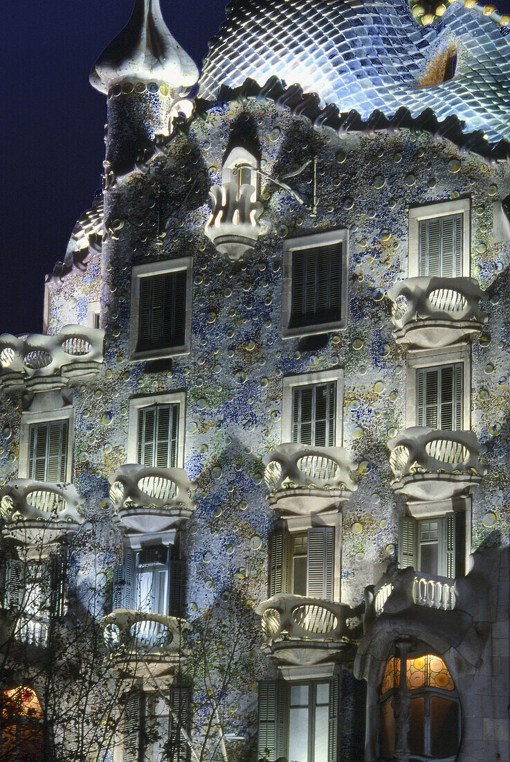 Batlló House (Gaudí, 1904-1906). Barcelona. España
