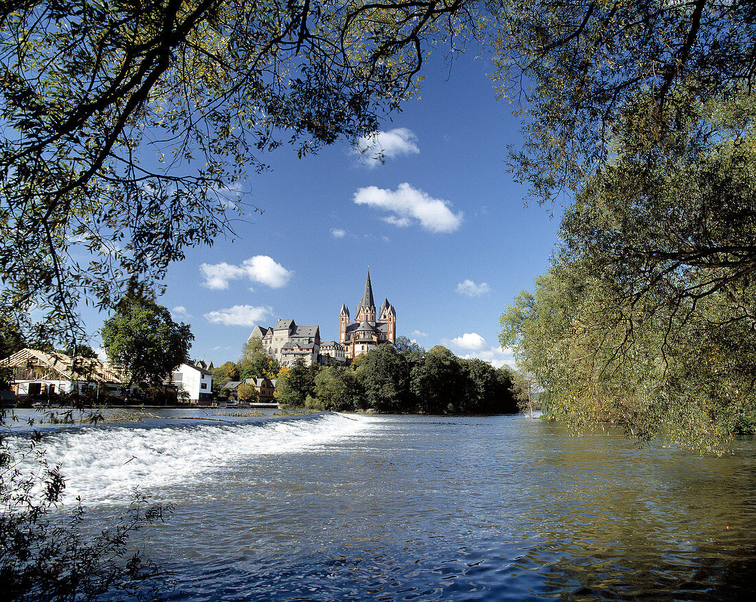 Limburg cathedral. Lahn River. Hesse. Germany