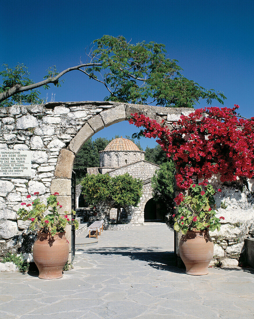 Greece, Rhodes, Dodecanese, Laerma, Thari Monastery