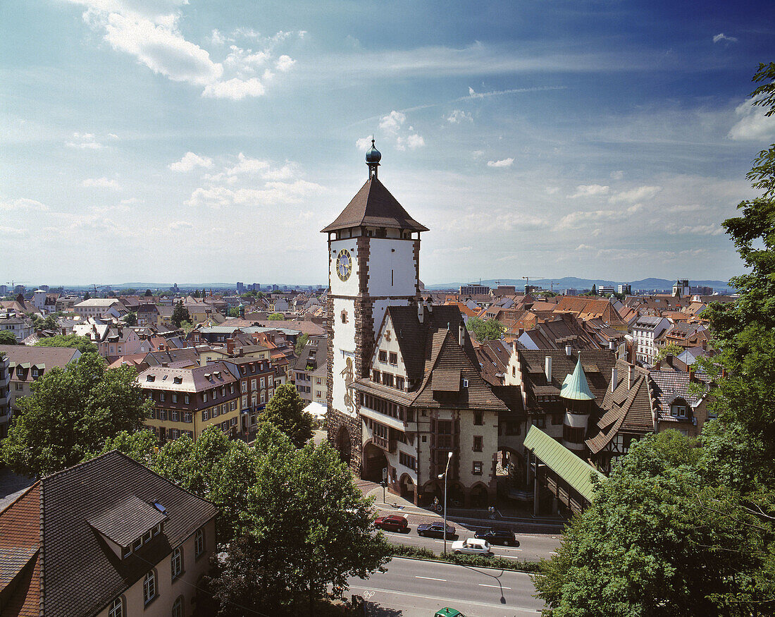 Germany, Freiburg im Breisgau, Black Forest, Baden-Württemberg, Schwabentor (Swabian Town Gate)