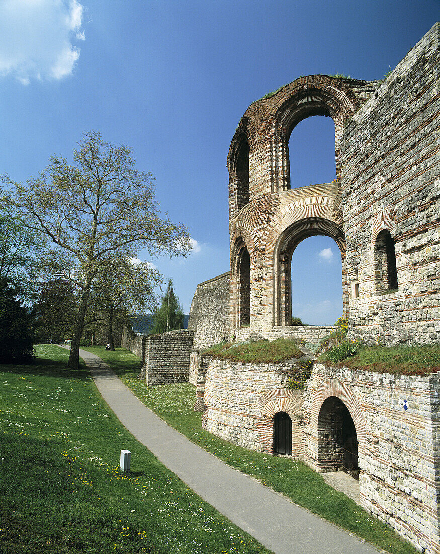 Kaiserthermen ruins, Trier, Rhineland-Palatinate, Germany
