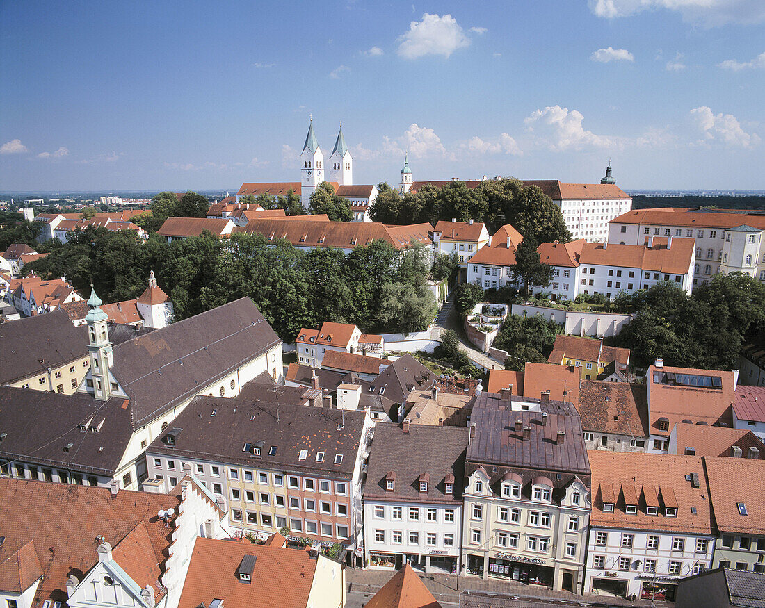 Germany, Freising, Bavaria, city view
