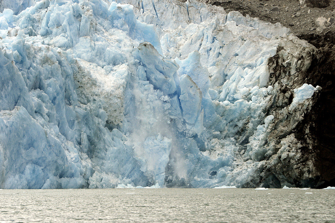 Dawes Glacier at the end of Endicott Arm in Stephen s Passage, Southeast Alaska, USA.