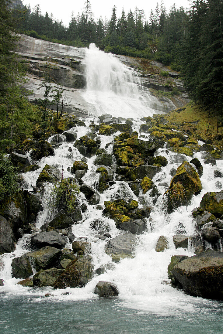Waterfall in Ford s Terror, Endicott Arm, Southeast Alaska, USA.
