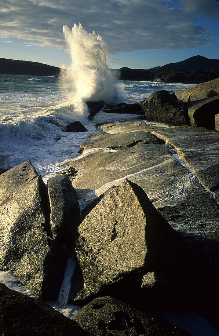 Close up of granite rocks near Whisky Bay, Wilsons Promontory National Park, Victoria, Australia