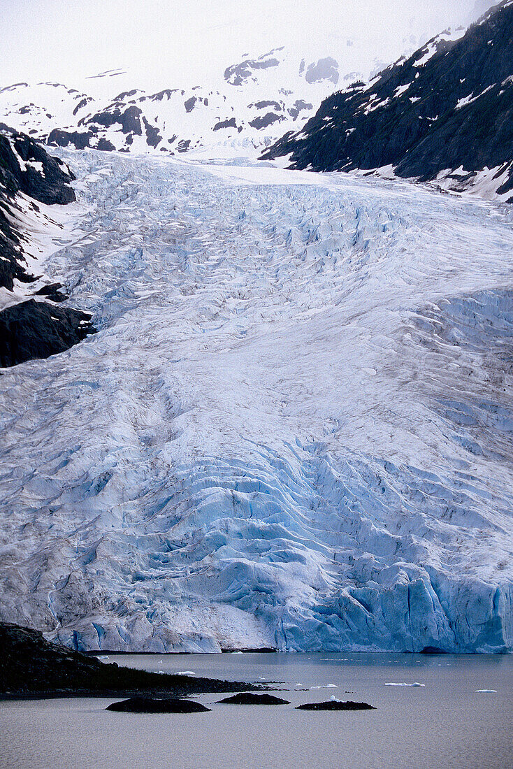 Salmon and bear glaciers. Pacific coast. British Columbia. Canada