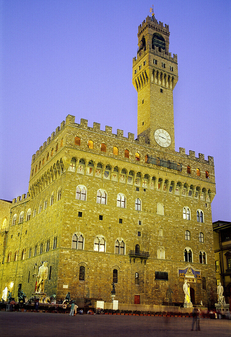 Palazzo Vecchio in Piazza della Signoria, Florence. Tuscany, Italy