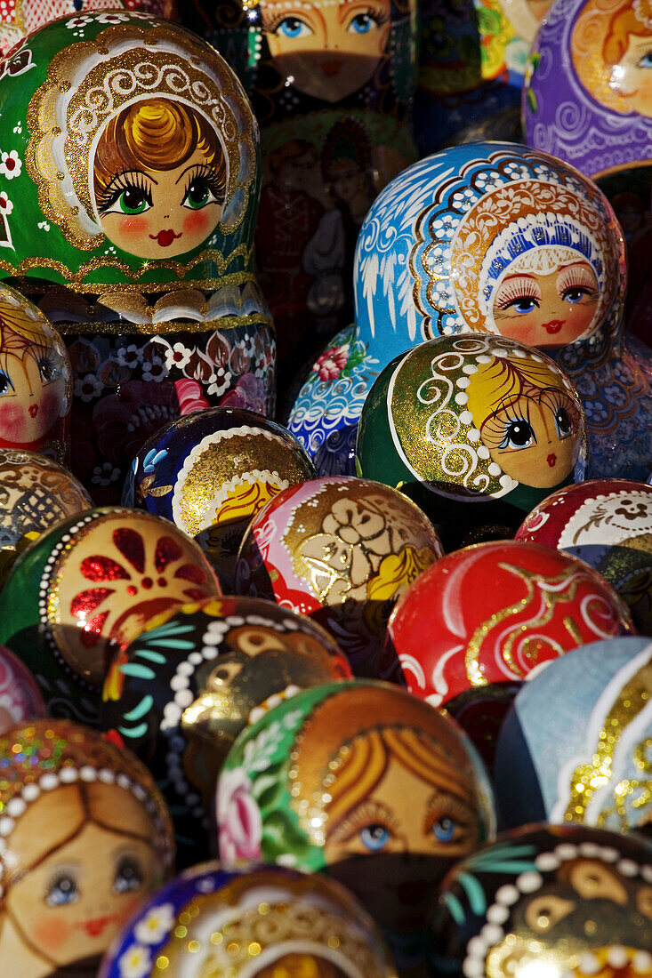 Matrioshkas, Russian dolls, Moscow. Russia
