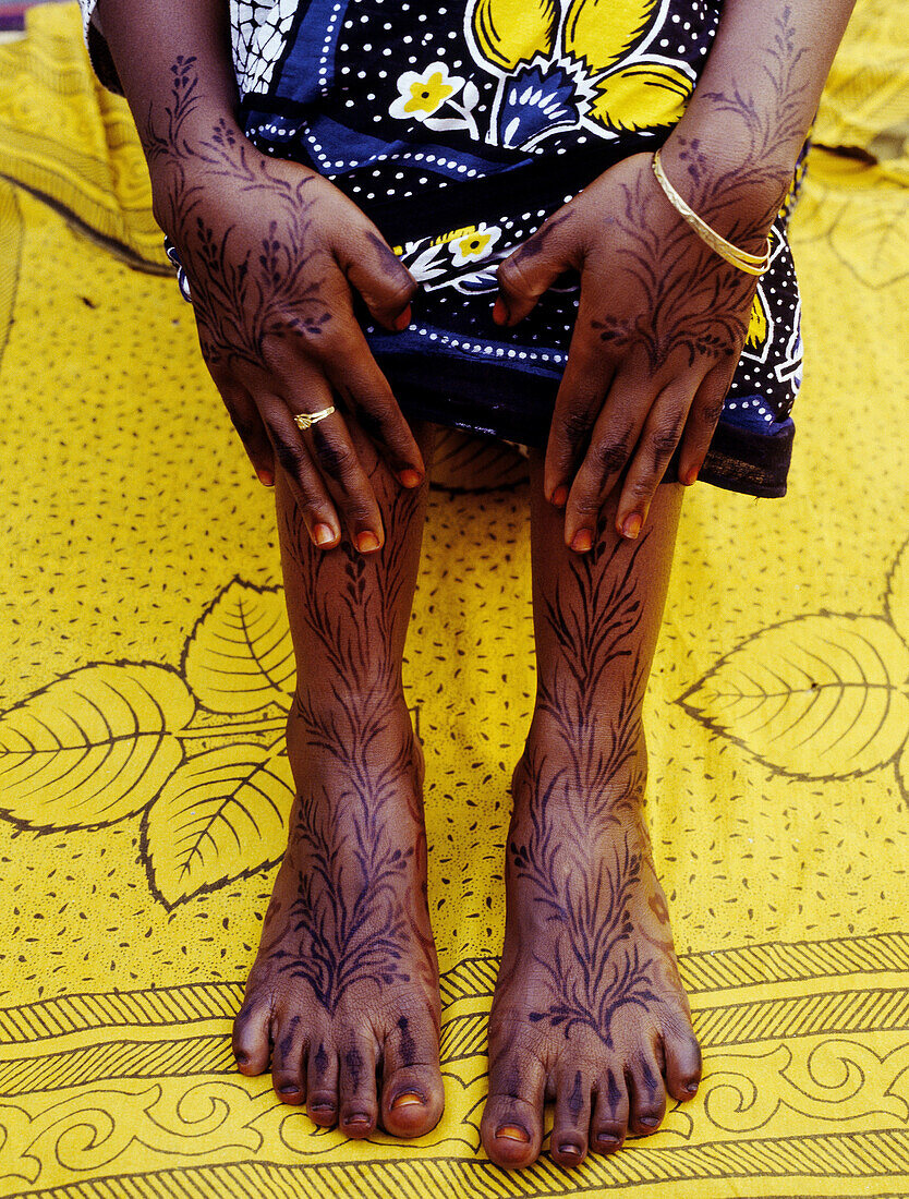 Woman, Jambiani beach. Zanzibar Island. Tanzania