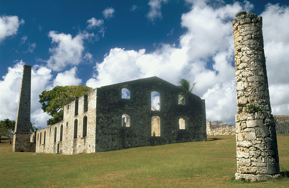 Habitation Murat sugar plantation, Marie-Galante, Guadeloupe, France