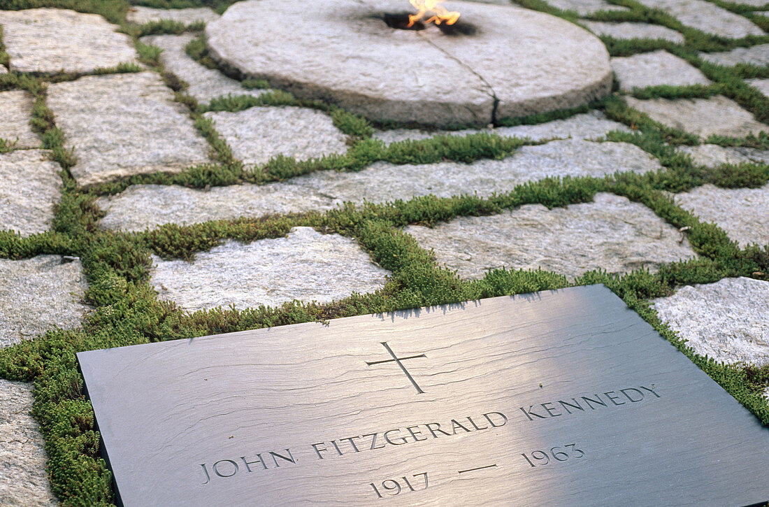 J.F. Kennedy Gravesite, Arlington National Cemetery. Virginia, USA