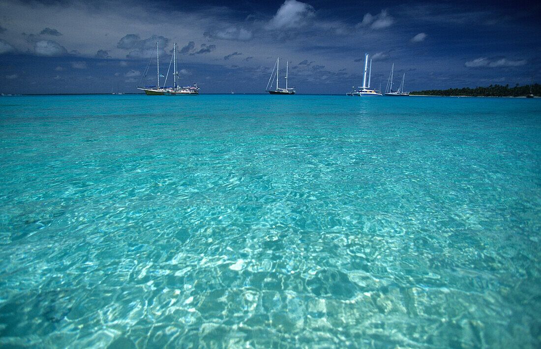 A safe anchorage for sailing boats off Direction Island, Australia