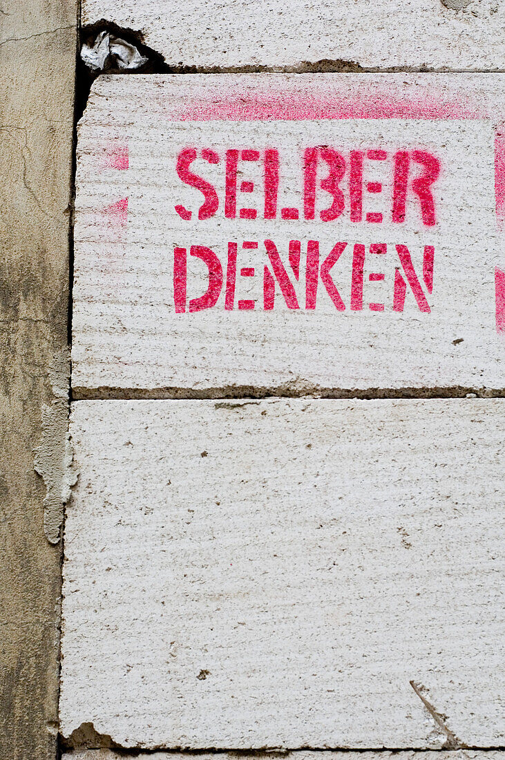 Limber wall with graffiti, Leipzig, Saxony, Germany