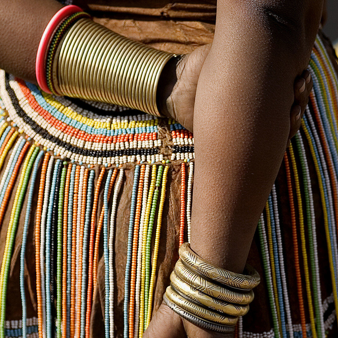 Detail of typical African dress. Tanzania