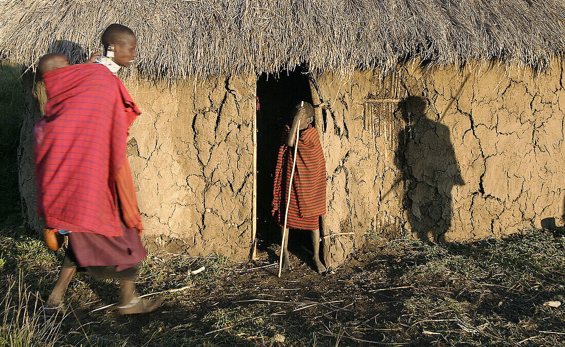 Maasai dwelling. Tanzania