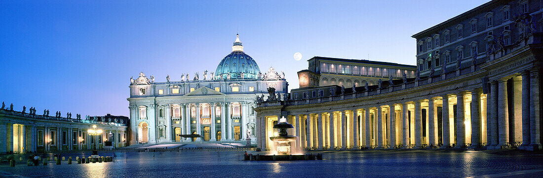 St. Peter s Square and Basilica. Vatican. Rome. Italy