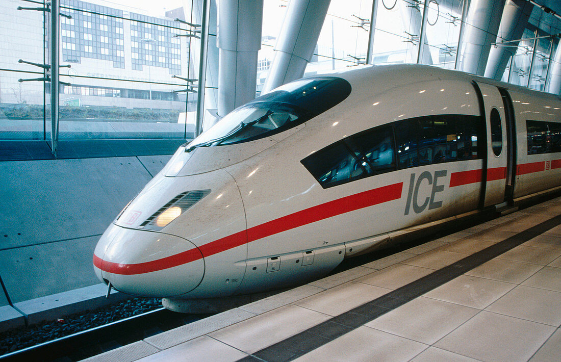 Intercity Express (ICE) in Frankfurt, Germany