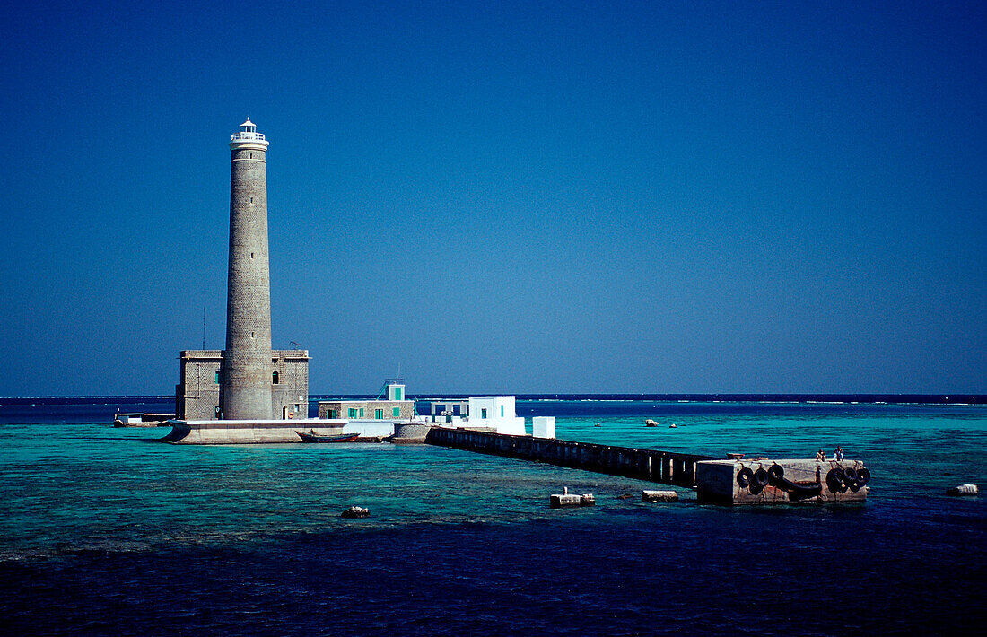 Sanganeb lighthouse,  Sudan, Africa, Sanganeb reef, Red Sea