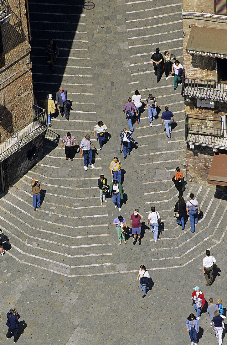 Piazza del Campo, Siena. Tuscany, Italy